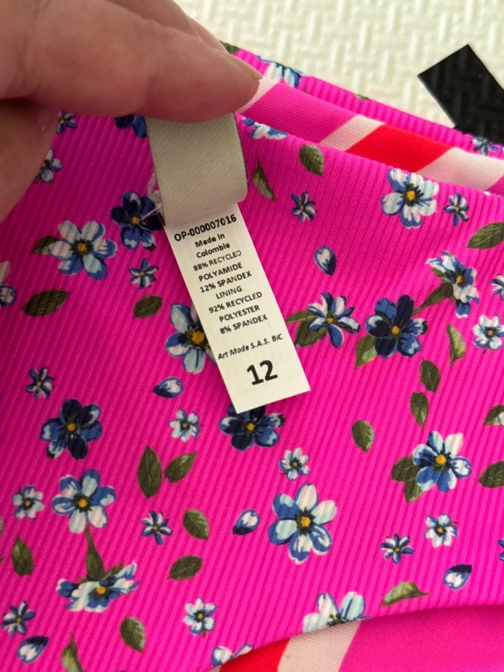 Maaji girls happy flower mango reversible bikini bottoms size 12